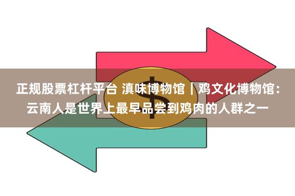 正规股票杠杆平台 滇味博物馆｜鸡文化博物馆：云南人是世界上最早品尝到鸡肉的人群之一