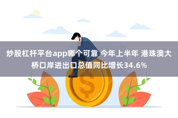 炒股杠杆平台app哪个可靠 今年上半年 港珠澳大桥口岸进出口总值同比增长34.6%
