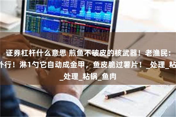 证券杠杆什么意思 煎鱼不破皮的核武器！老渔民：撒盐是外行！淋1勺它自动成金甲，鱼皮脆过薯片！_处理_粘锅_鱼肉
